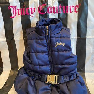 Girls Navy Juicy Couture Vest Size 24M